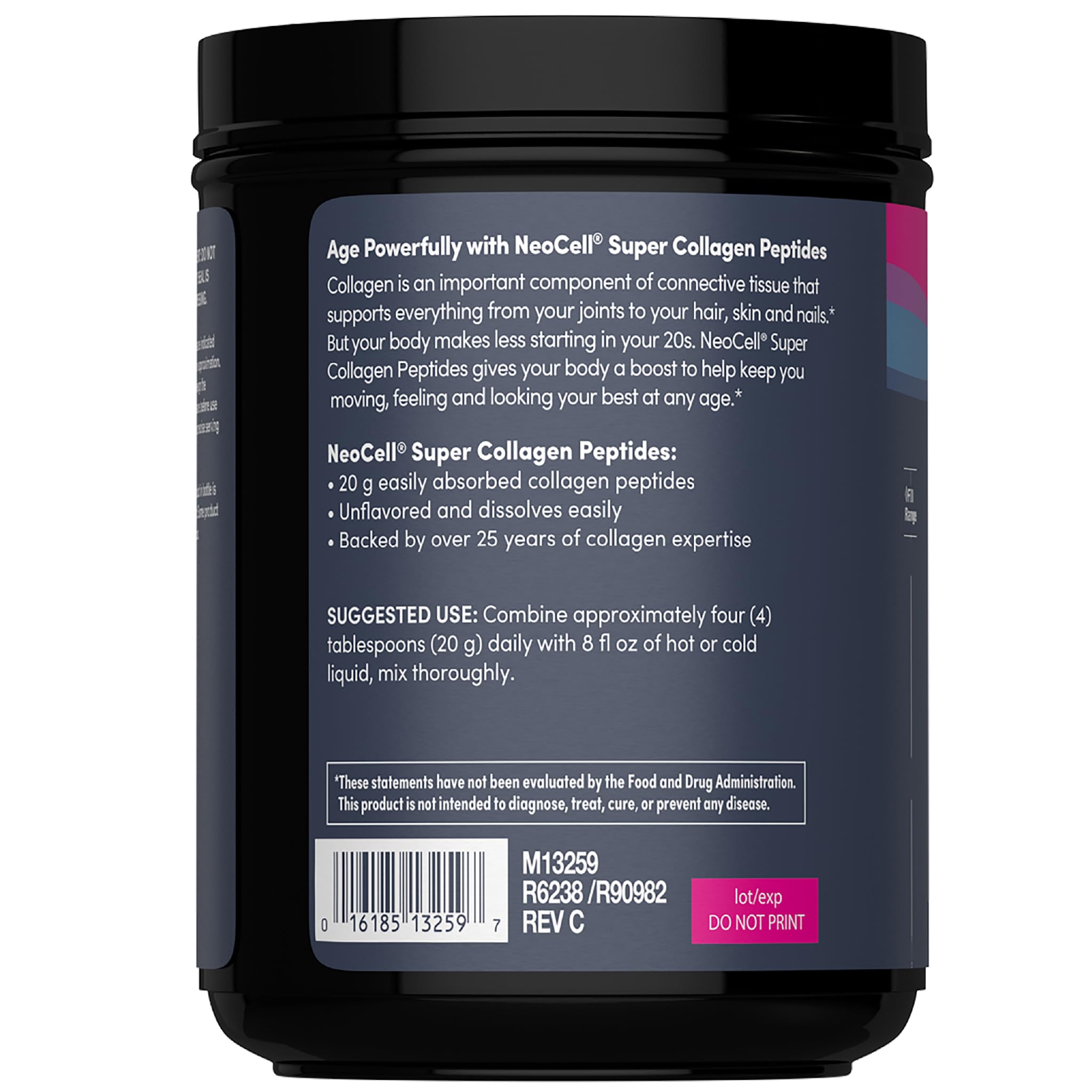 NeoCell poudre collagene hydrolysee pour peau, cheveux et ongles au quotidien.