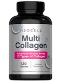 NeoCell Super Multi Collagène: bouteille mise en valeur et soutien potentiel pour peau et ongles.