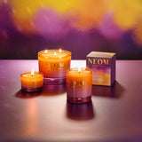 NEOM Cosy Nights cire naturelle, texture luxueuse et parfum pur.