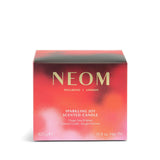 Neom Sparkling Joy, bougie idéale pour soirées et détente, parfum stimulant.