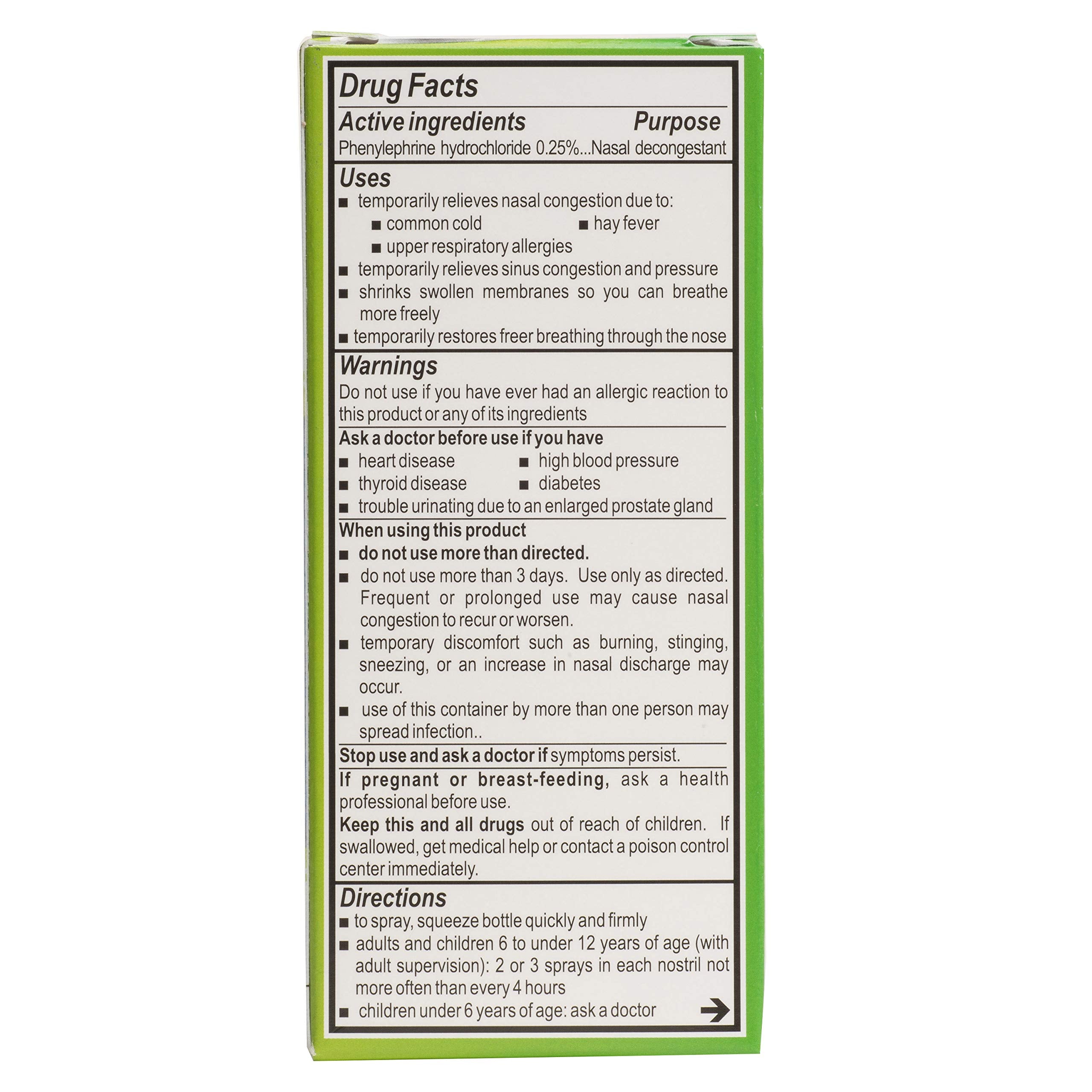 Neo-Synephrine spray nasal – embout précis facilitant l’application rapide.