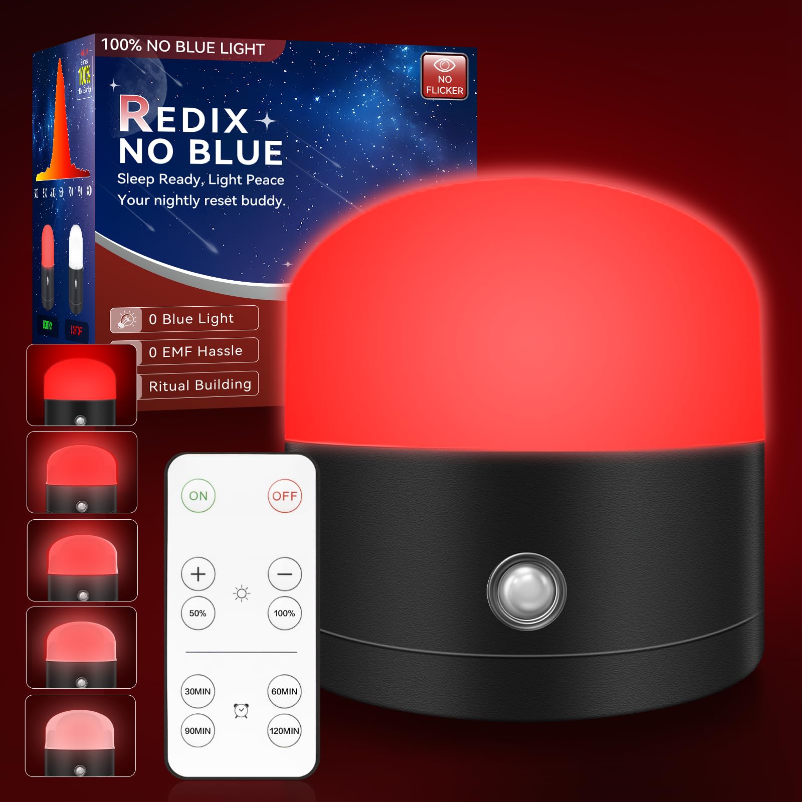 Neporal REDIX, lampe rouge 670nm, favorise une ambiance propice au sommeil