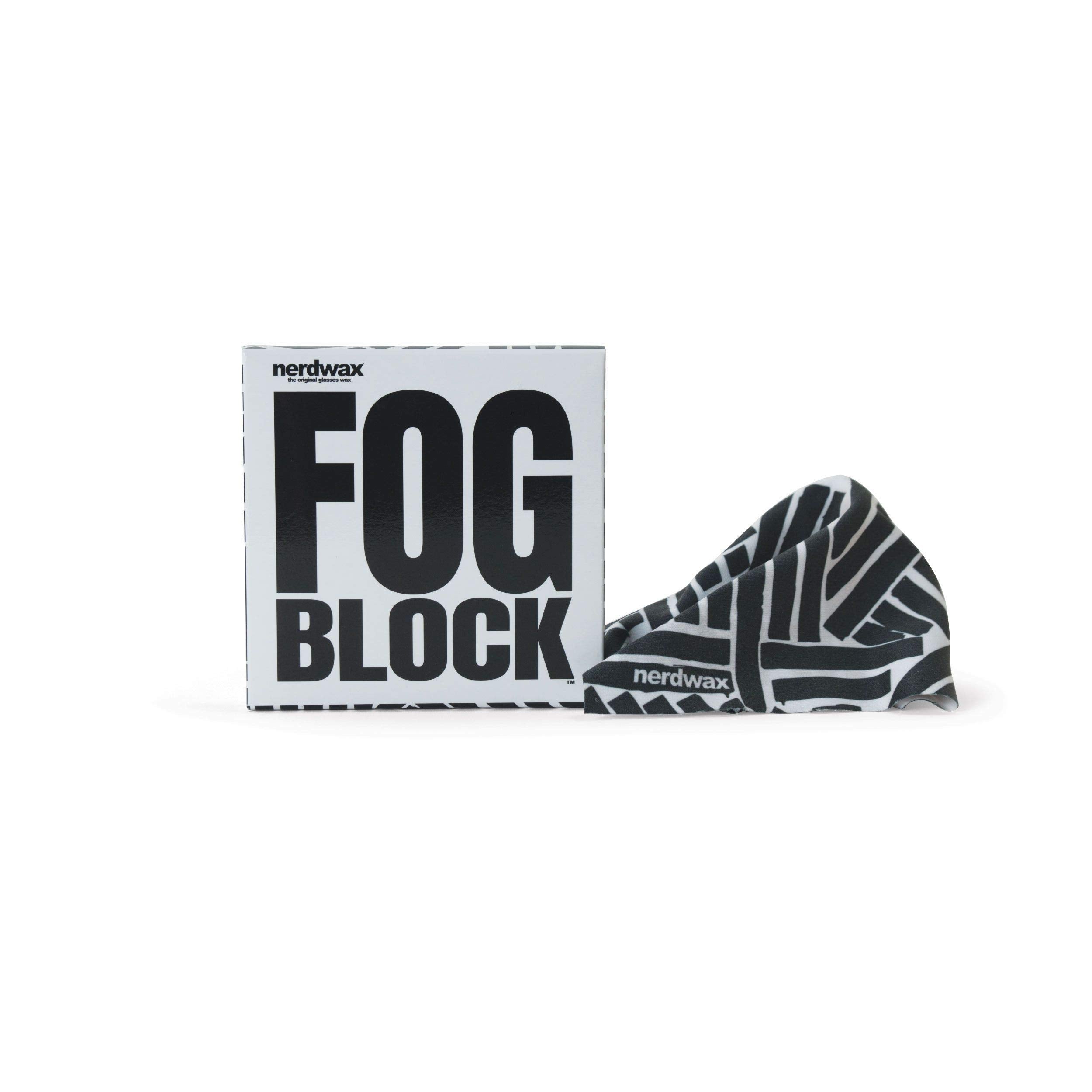 Nerdwax FogBlock lingette anti-brouillard pour lunettes, clarifie rapidement les verres.
