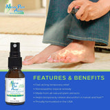 Nerve Pain Away: application ciblée mains-pieds, action rapide et légère sur la peau.