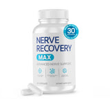 Nerve Recovery Max, bouteille de gélules, soutien quotidien pour les nerfs.