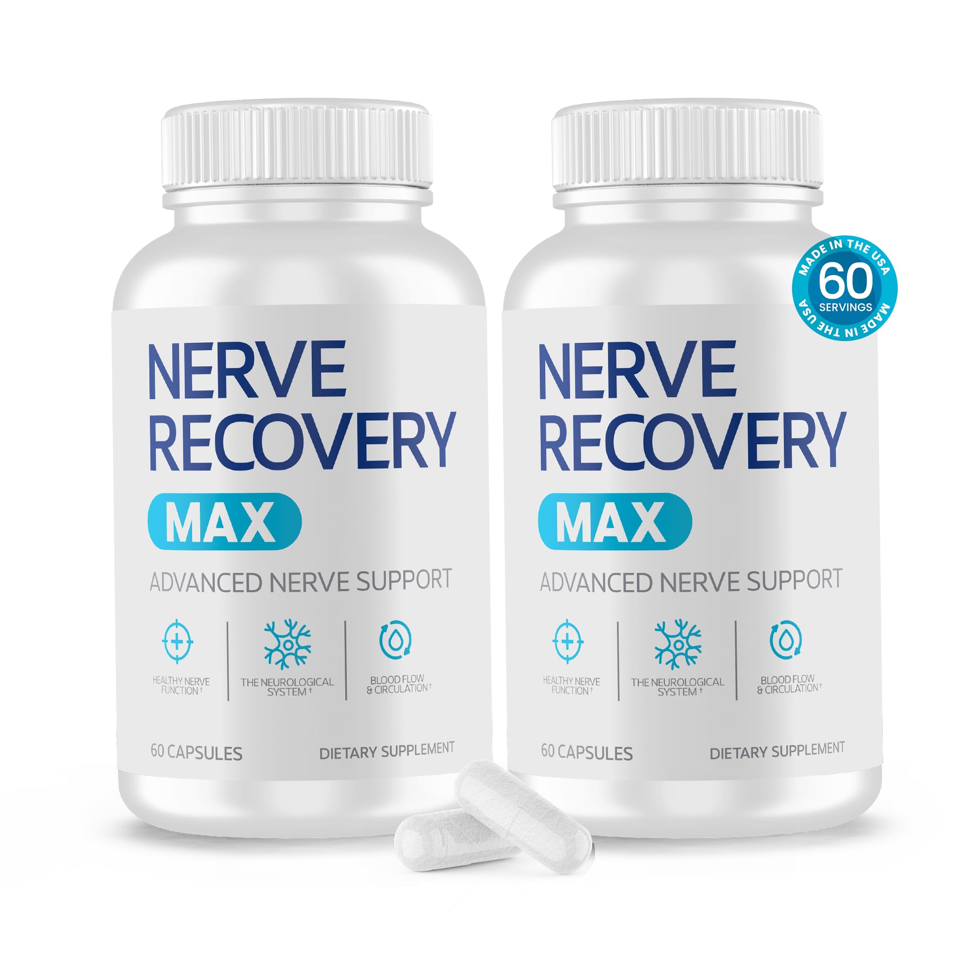 Nerve Recovery Max bouteille visible, utilisation quotidienne pratique.