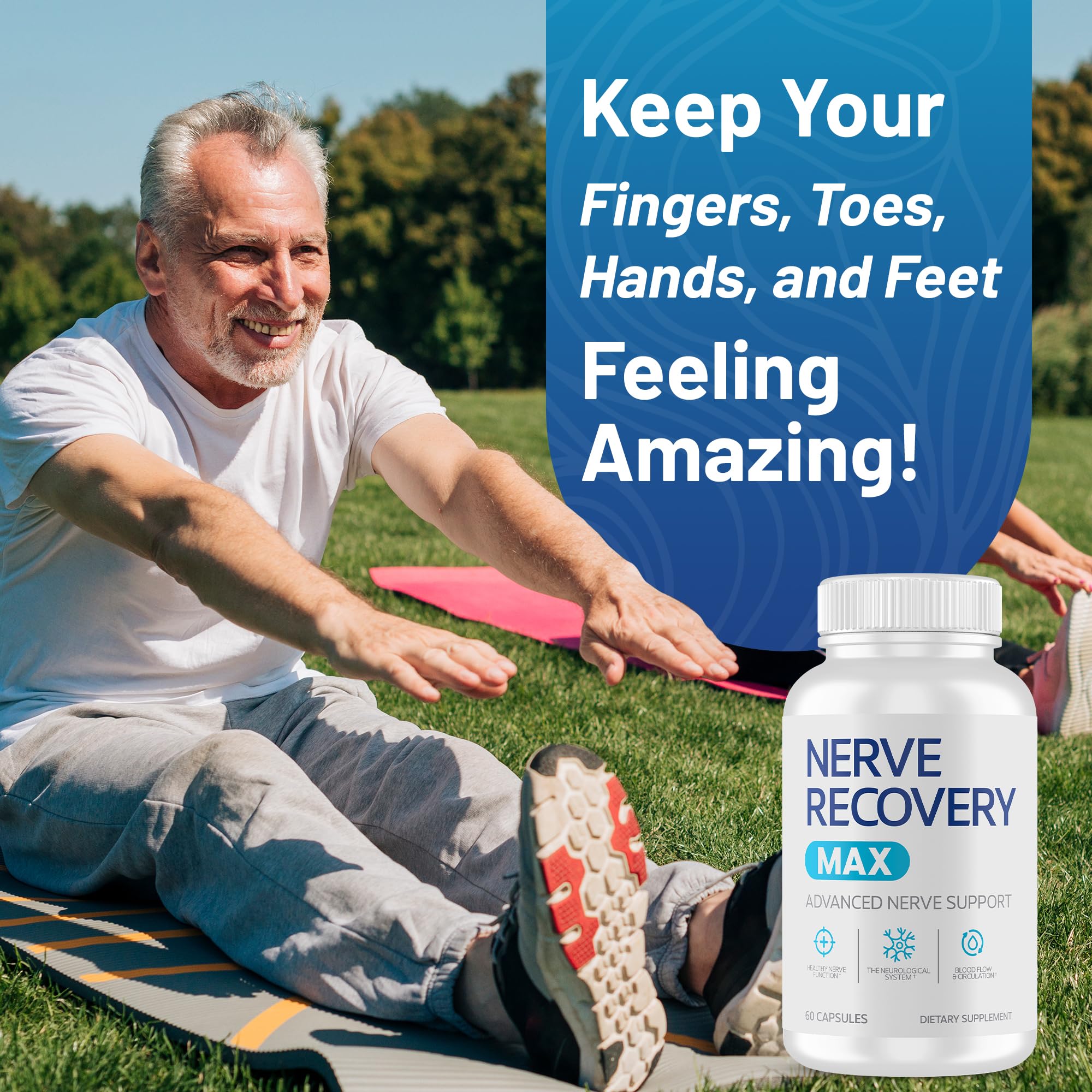 Nerve Recovery Max emballage montrant les informations essentielles.