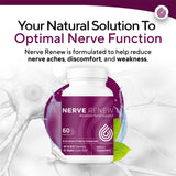 NERVE RENEW vitamines-b1-b6-b12-b2-d pour un soutien potentiel du système nerveux.
