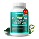 NESSARIT bouteille montrant chlorelle et spiruline pour l'énergie naturelle.