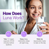 Capsules Luna Nested Naturals ensemble prêtes à l’emploi pour la routine nocturne.