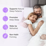 Étiquette Luna Nested Naturals affichant valériane et camomille pour le calme.