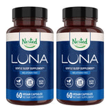 Bouteille Nested Naturals Luna sans mélatonine, prête pour la routine nocturne.