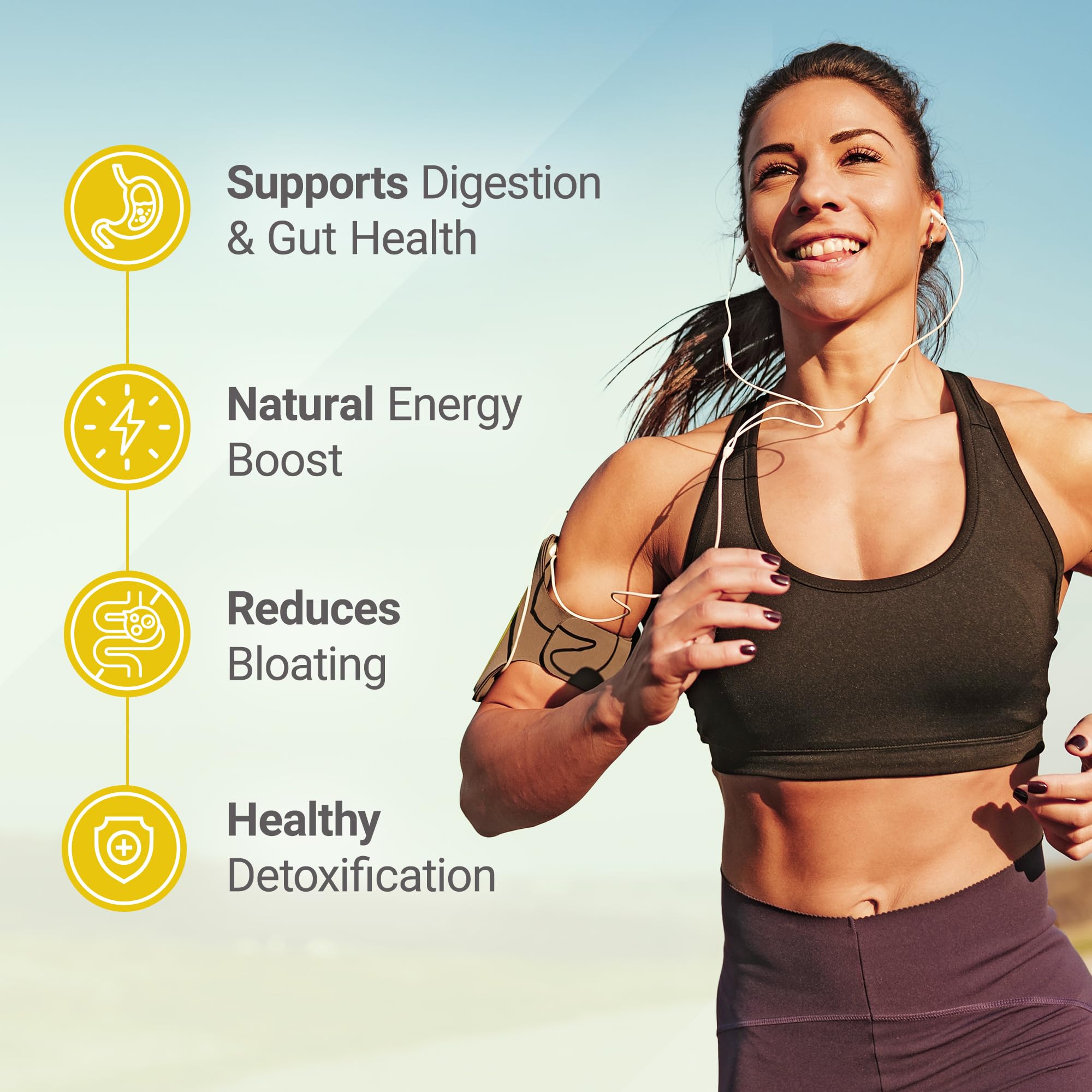 Eau mélangée avec Nested Naturals Super Greens énergie légère et rafraîchissante