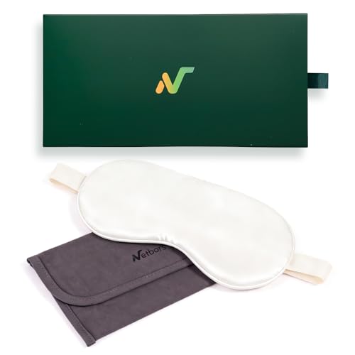 Netbors masque-sommeil-soie-22mm : douceur luxueuse pour un sommeil réconfortant