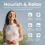 Étiquette neumina magnesium-ashwagandha-complexe clairement lisible avec les doses.