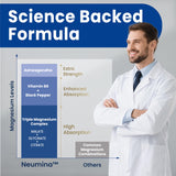 Gélules neumina magnesium-ashwagandha-complexe visibles, faciles à intégrer au quotidien.