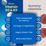 Neuro D3K2 pastilles menthe en voyage pour une recharge rapide.