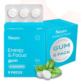 Gommes Neuro énergie et concentration – emballage moderne pour énergie rapide et focus