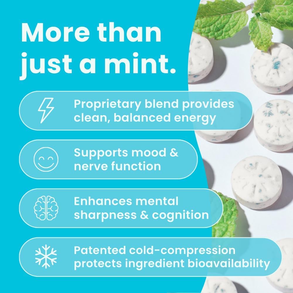 Boîte Neuro énergie et concentration avec 72 pastilles menthe sans sucre