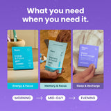 Neuro Sommeil Recharge Meltaway – mélange fruits rouges, solution pratique pour un cycle de sommeil.