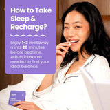 Neuro Sommeil Recharge Meltaway – format pratique pour voyage et routine nocturne.