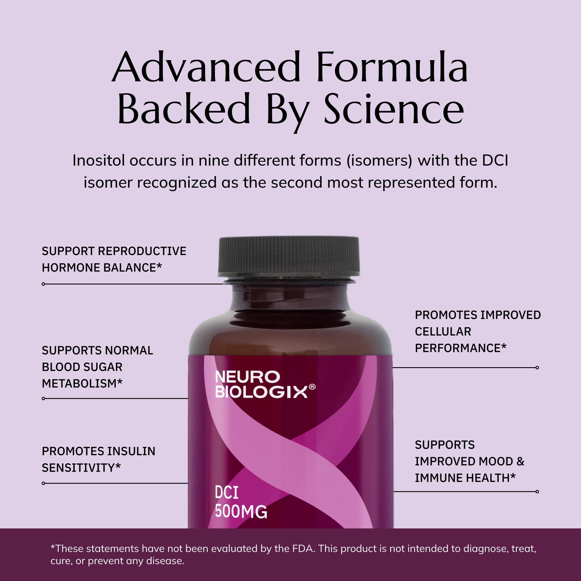 Neurobiologix D-Chiro Inositol: sans soja.
