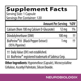Capsules DIM Pro avec Bioperine, absorption potentiellement améliorée.