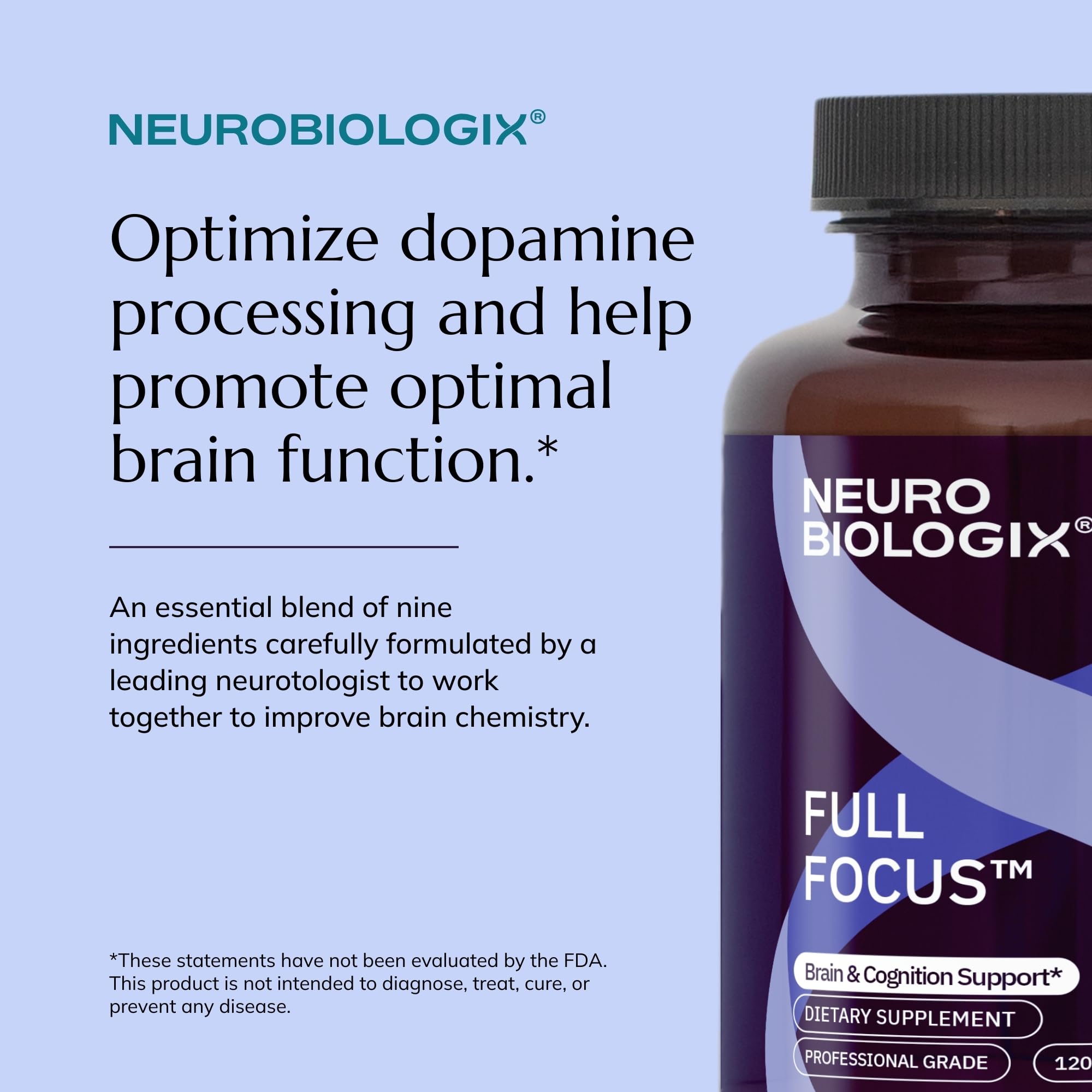 Neurobiologix Full Focus : capsules ouvertes faciles à mélanger dans une boisson ou nourriture