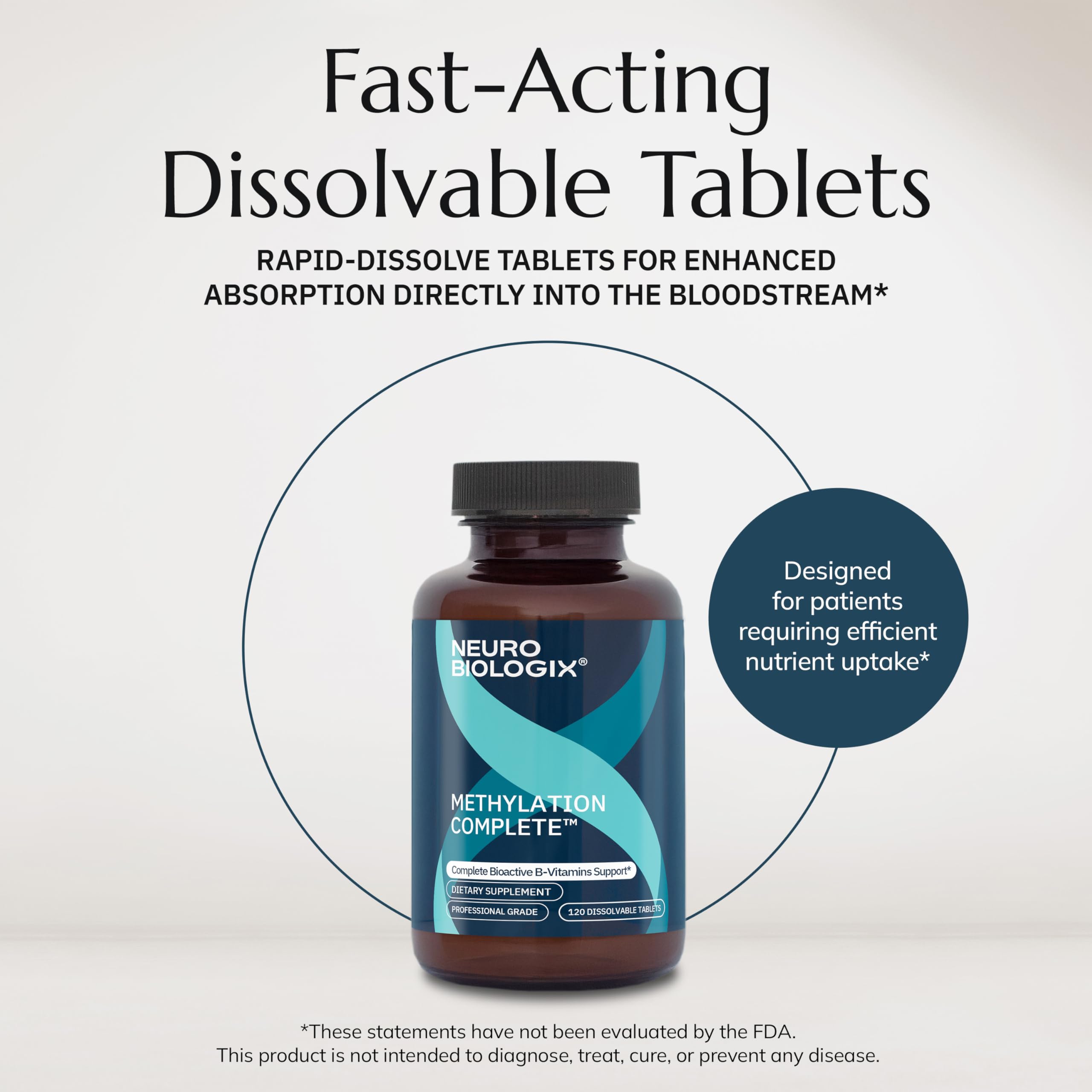 Formule sans gluten Neurobiologix Methylation Complete adaptée aux régimes sensibles.