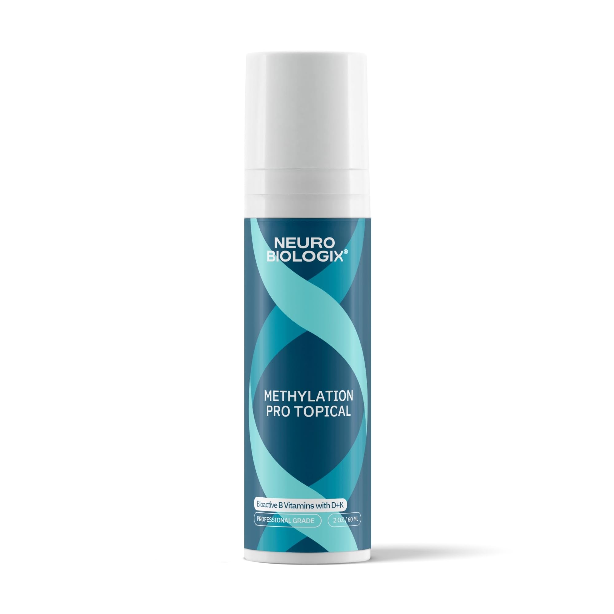 Neurobiologix Methylation Pro Topical, flacon pompe 2oz, énergie et équilibre par absorption cutanée.