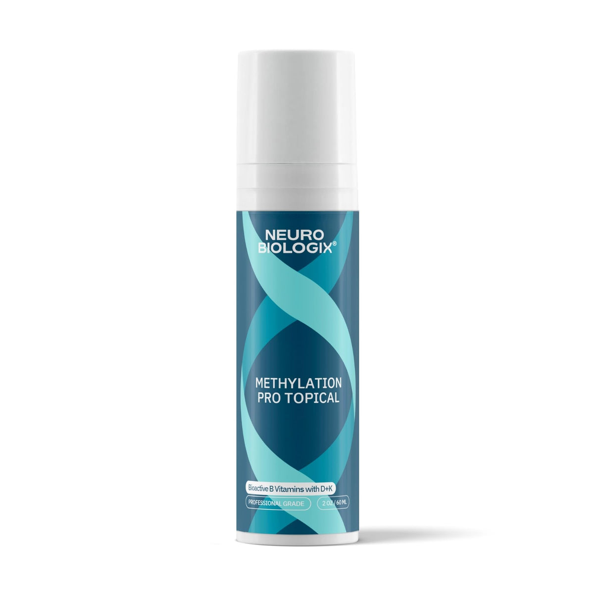 Neurobiologix Methylation Pro Topical, flacon pompe 2oz, énergie et équilibre par absorption cutanée.