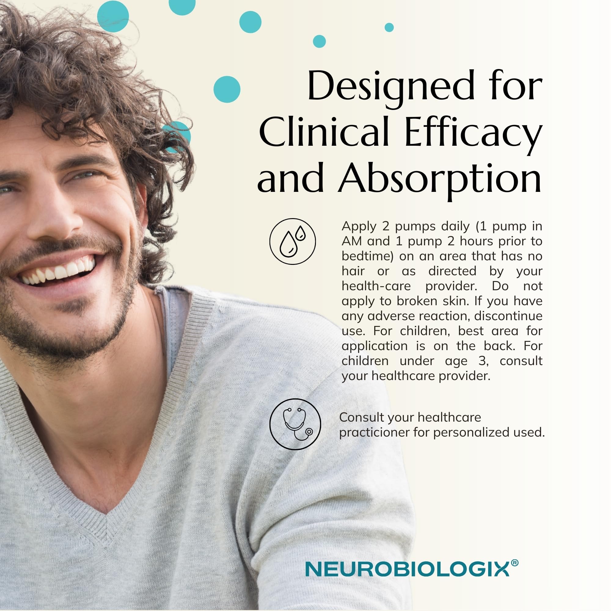 Neurobiologix Methylation Pro Topical, rituel quotidien facile à intégrer dans votre routine.