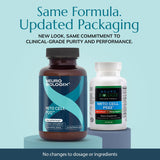 Capsules Neurobiologix Mito Cell PQQ visibles indiquant soutien mitochondrial potentiel.