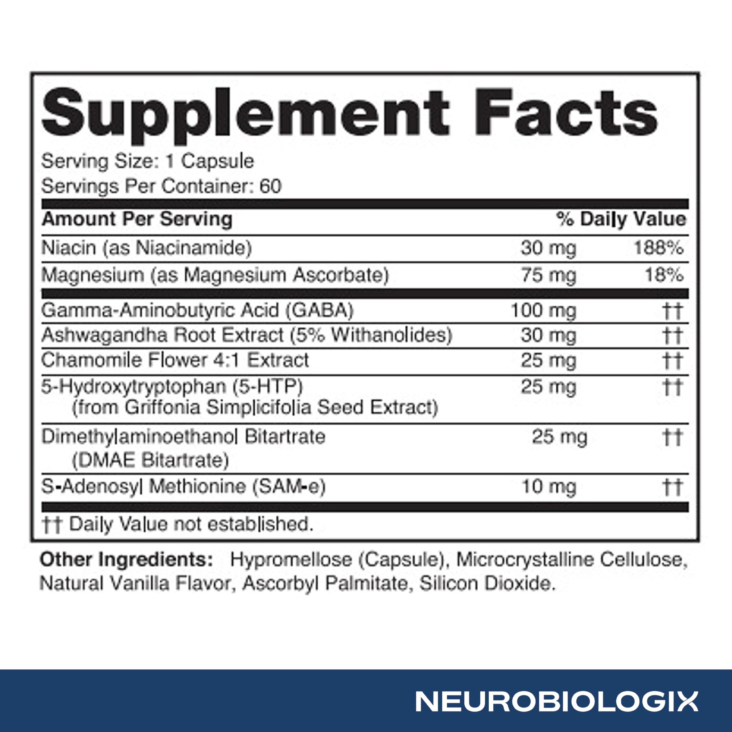 Neurobiologix Mood Plus: utilisation quotidienne simple à suivre.