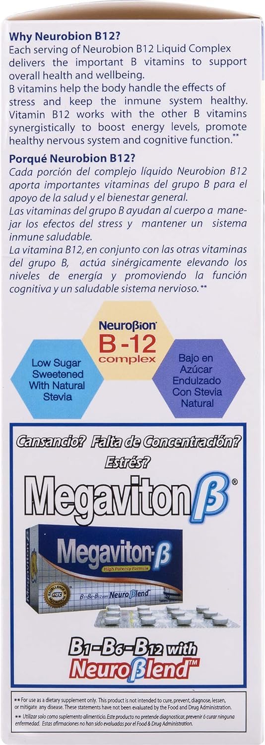 Absorption rapide grâce à la formule Neurobion B12 liquide.