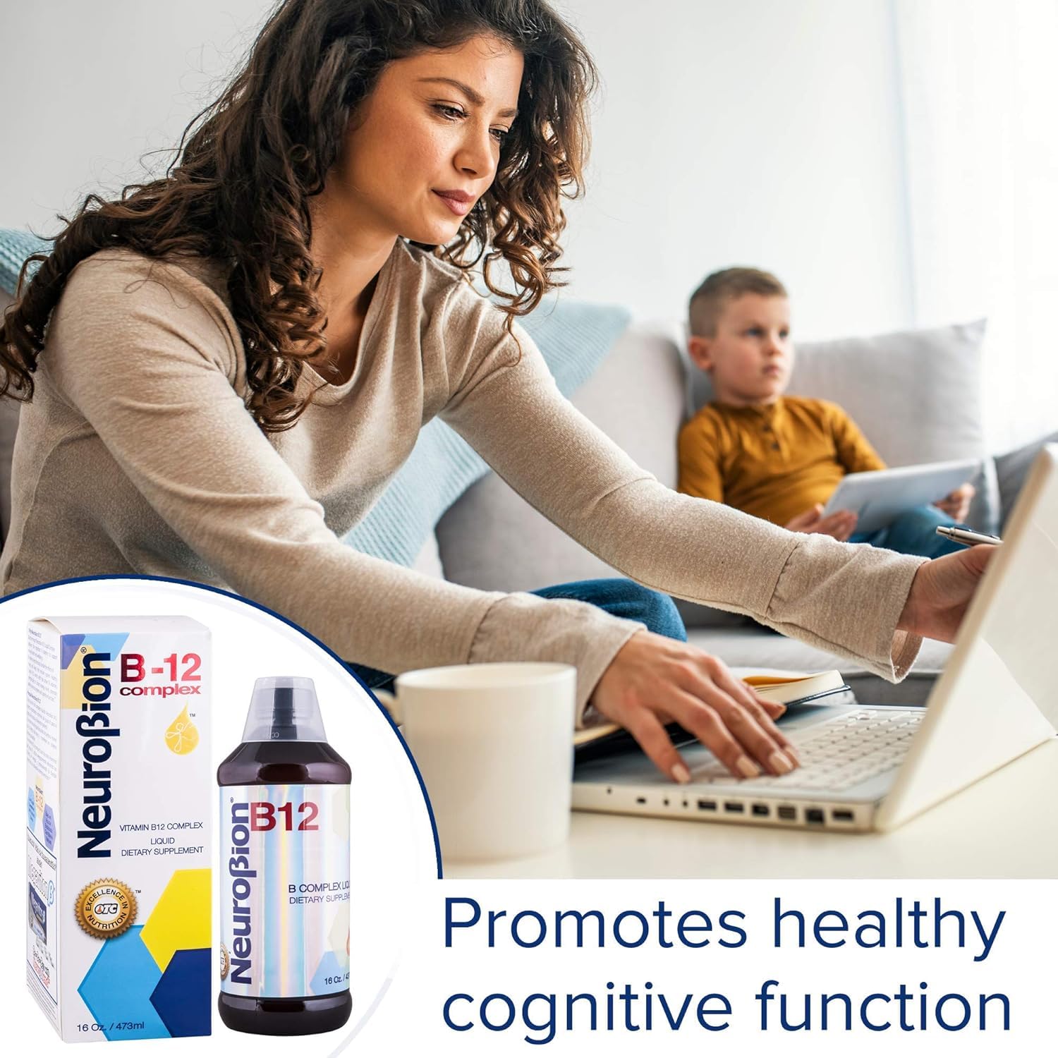 Formule liquide adaptée pour les enfants avec Neurobion B12.