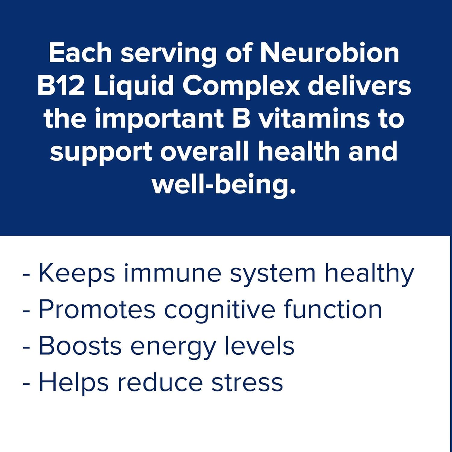 Utilisation quotidienne simple avec le flacon Neurobion B12 liquide.