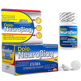 Boite Neurobion Dolo, 60 tablettes, pratique à emporter.