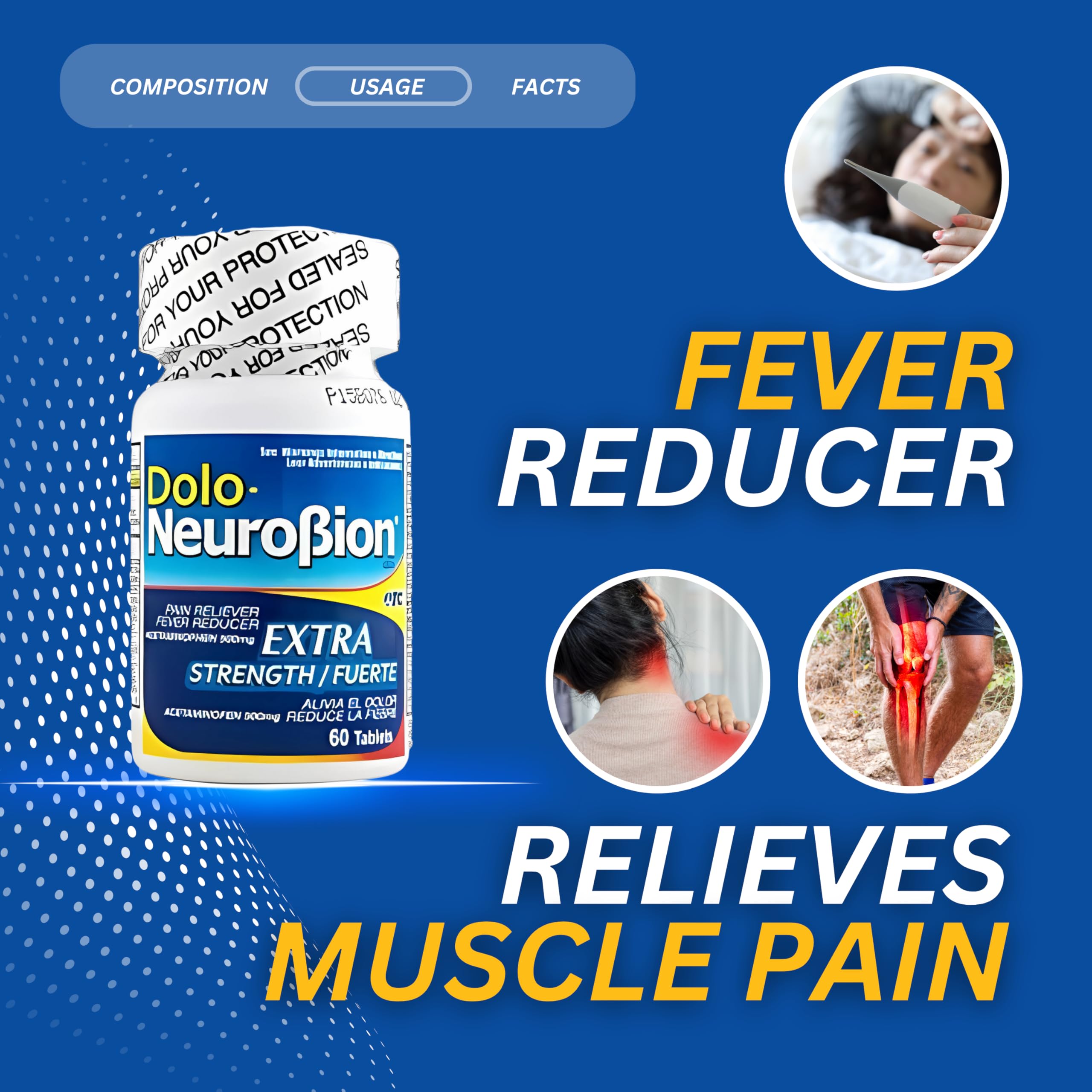 Dose rapide Neurobion Dolo pour les épisodes d'inconfort.
