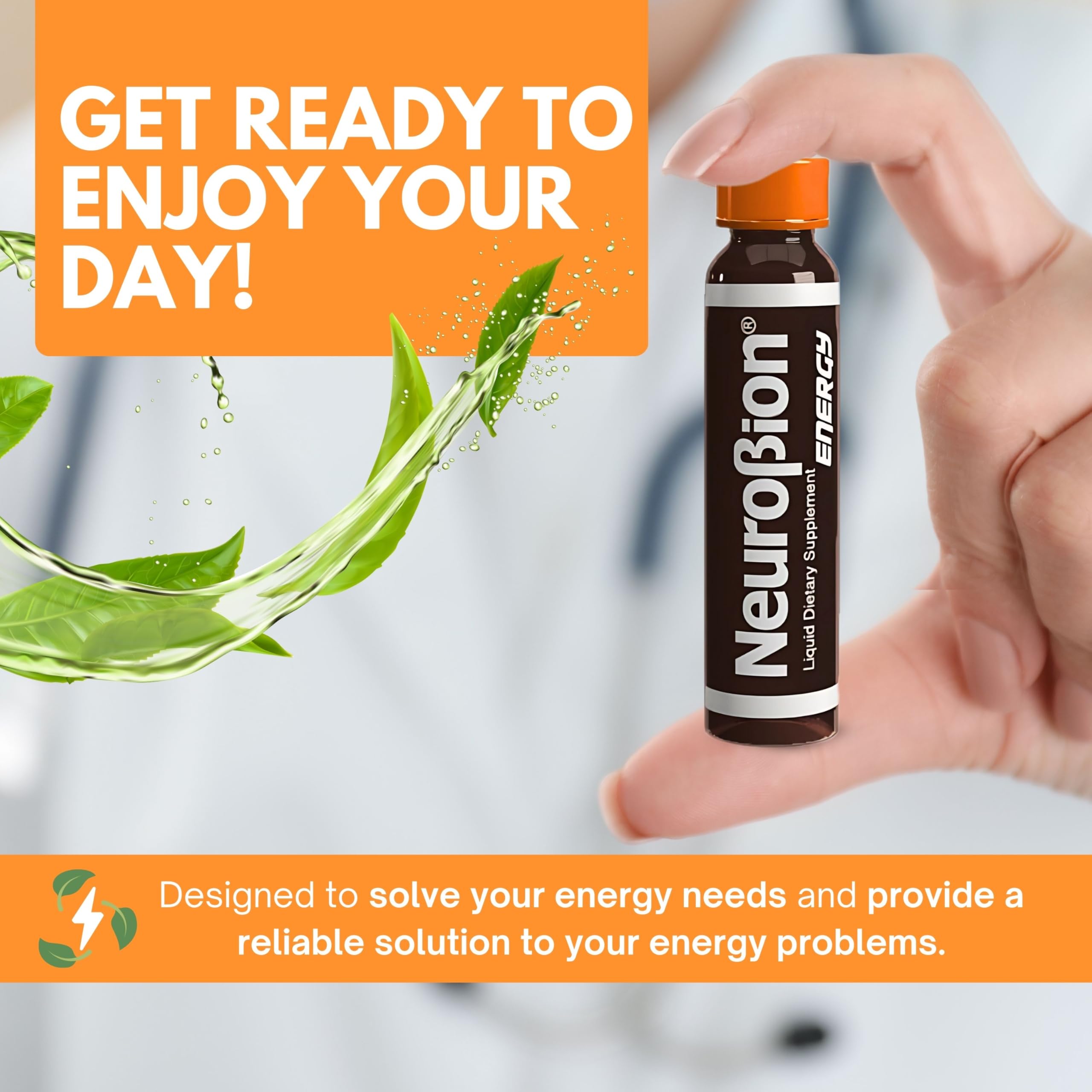 Neurobion Énergie – caféine et thé vert pour un coup de pouce durable.