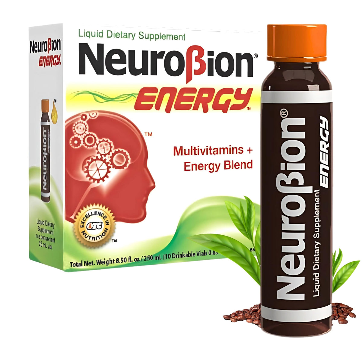 Neurobion Énergie – flacon-dose pratique pour votre routine quotidienne.