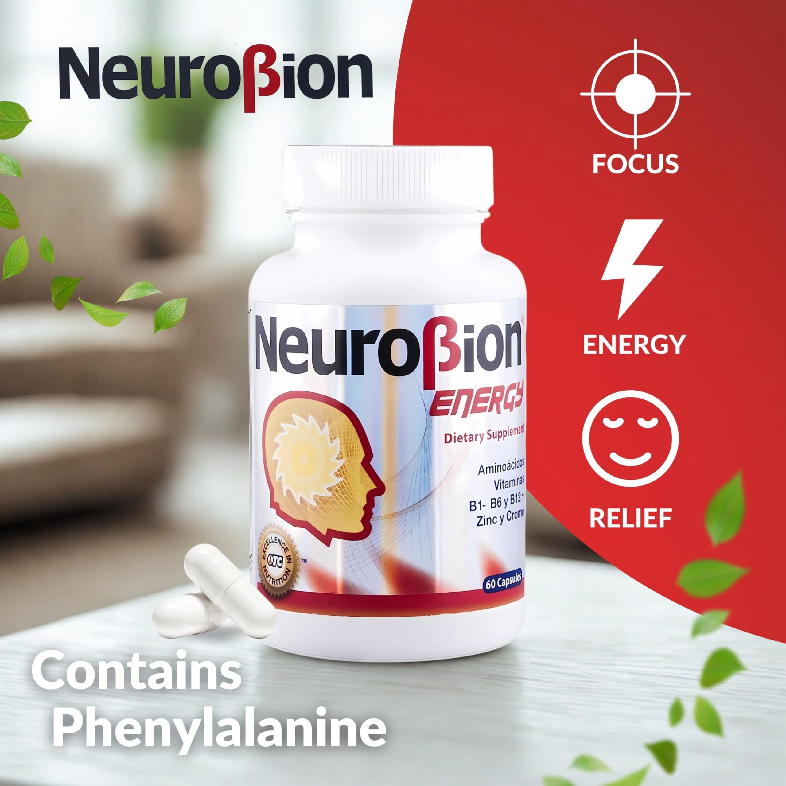 Neurobion Energy – capsules pleines, faciles à avaler avec un verre d'eau.