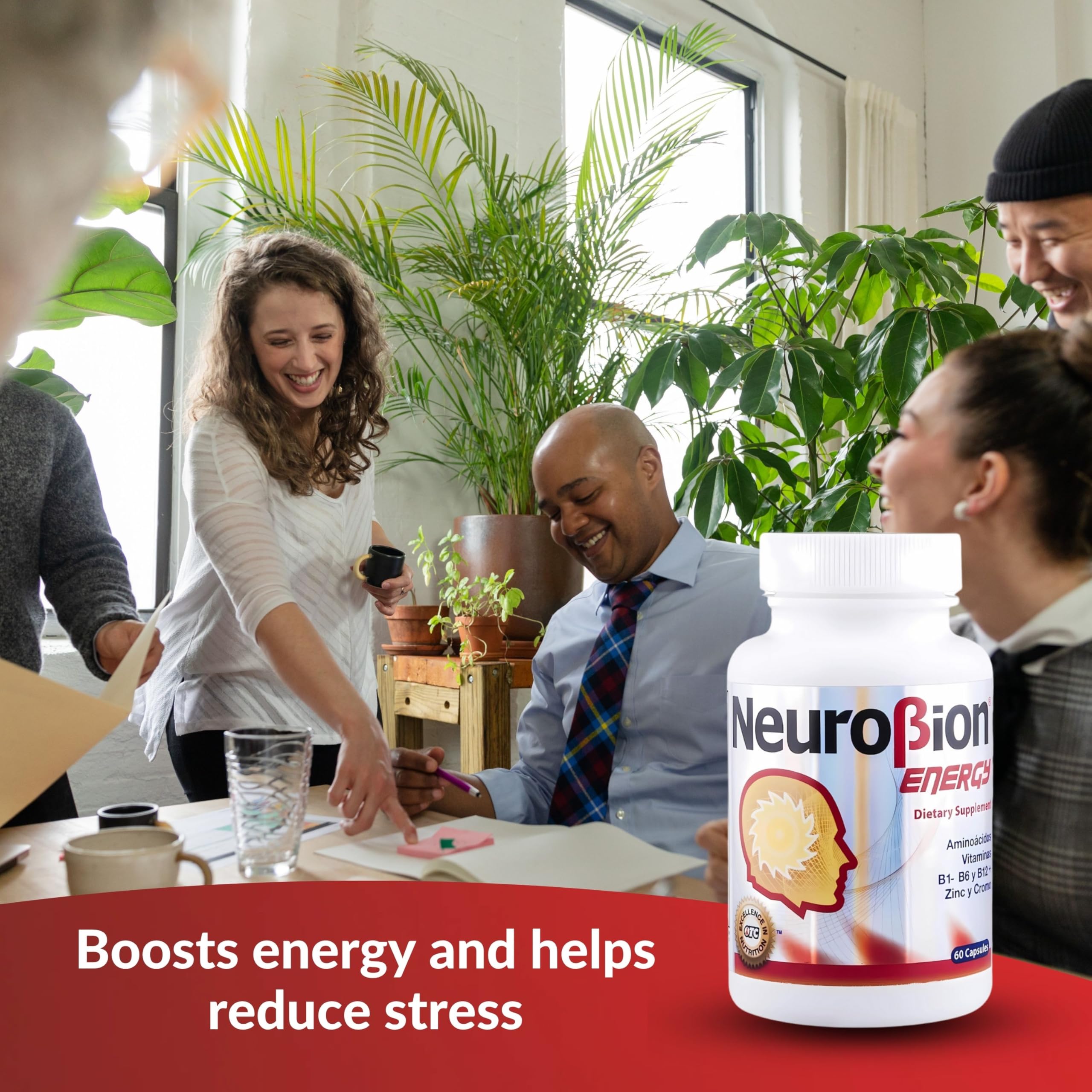 Neurobion Energy – capsule tenue dans la main, ingestion aisée.