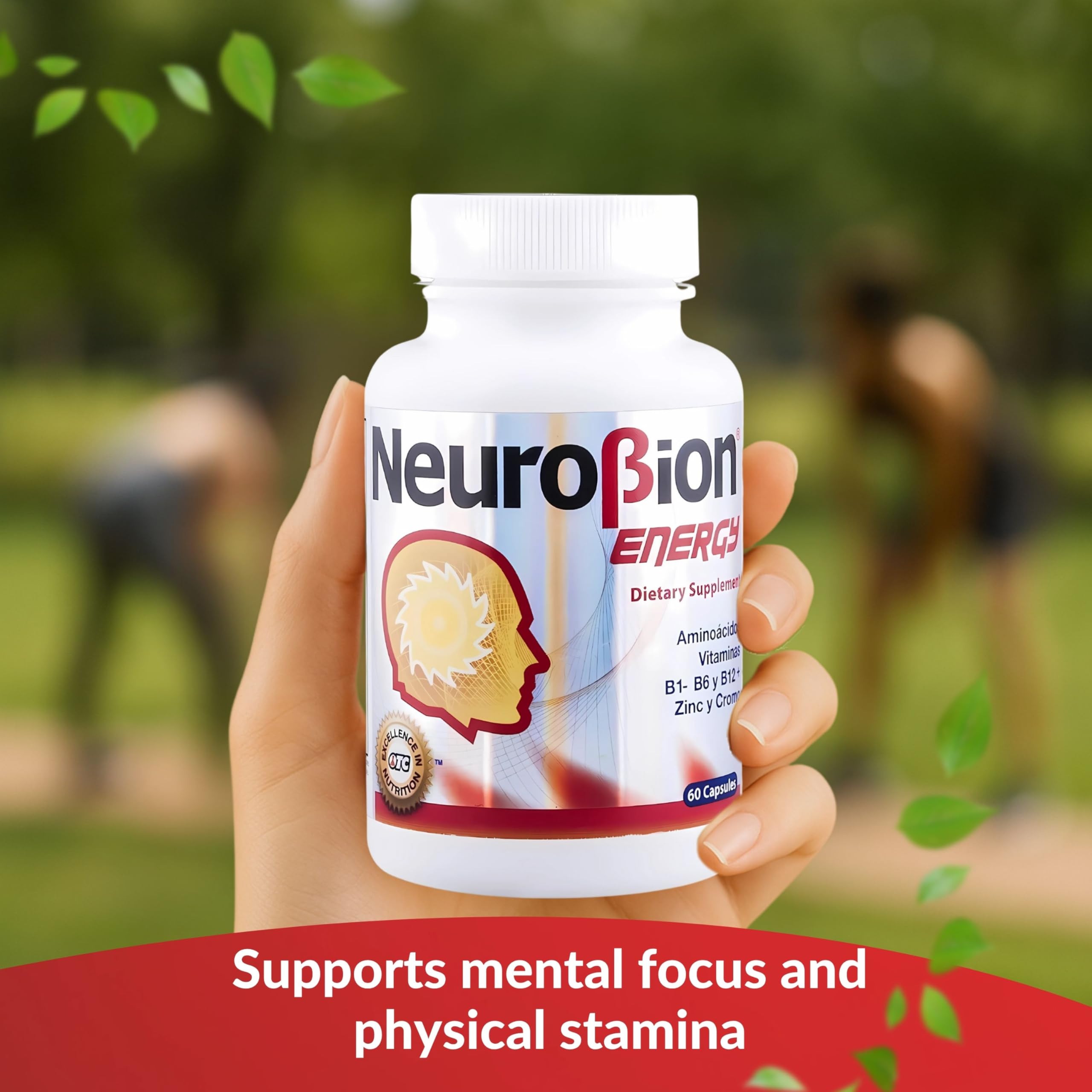 Neurobion Energy – plan de travail avec la bouteille lors de la routine matin.