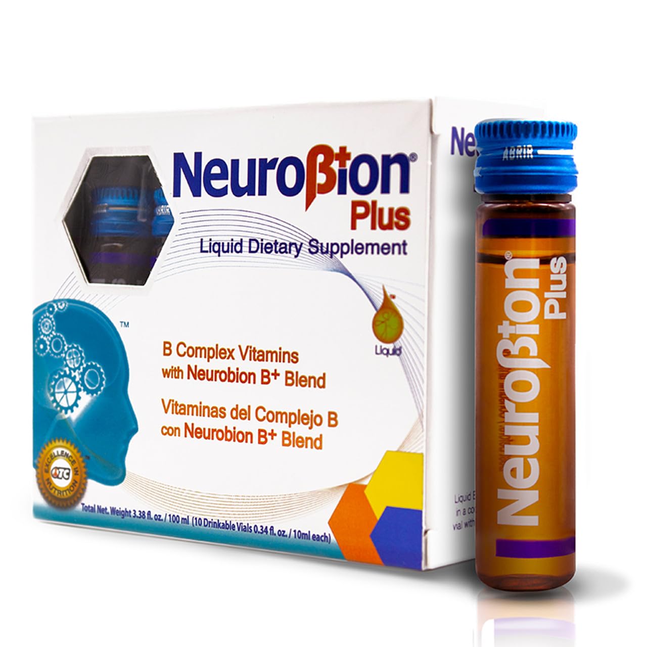 Neurobion Plus Liquide doseuse montre la facilité de dosage et de prise.