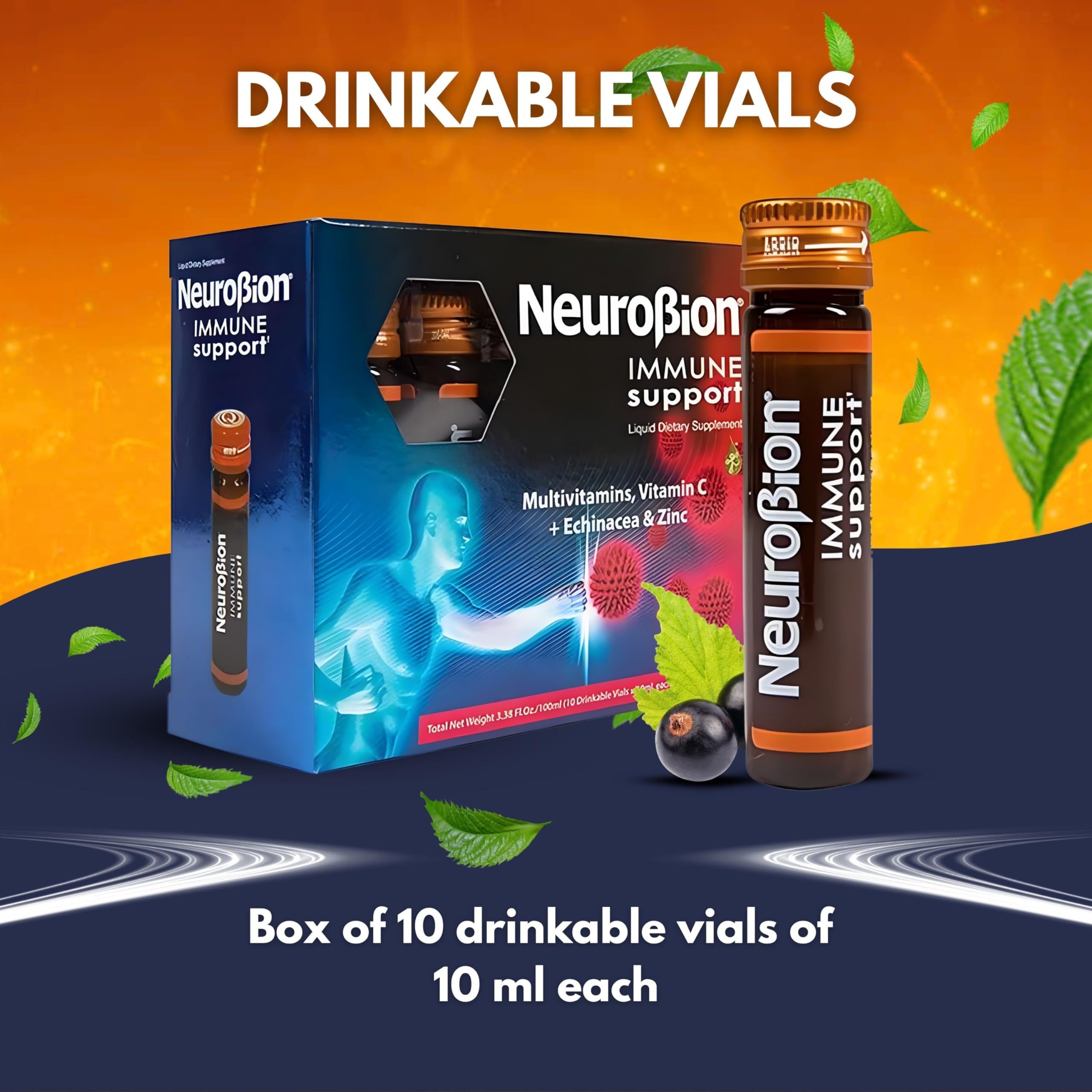 Format portable Neurobion adapté à une routine matinale