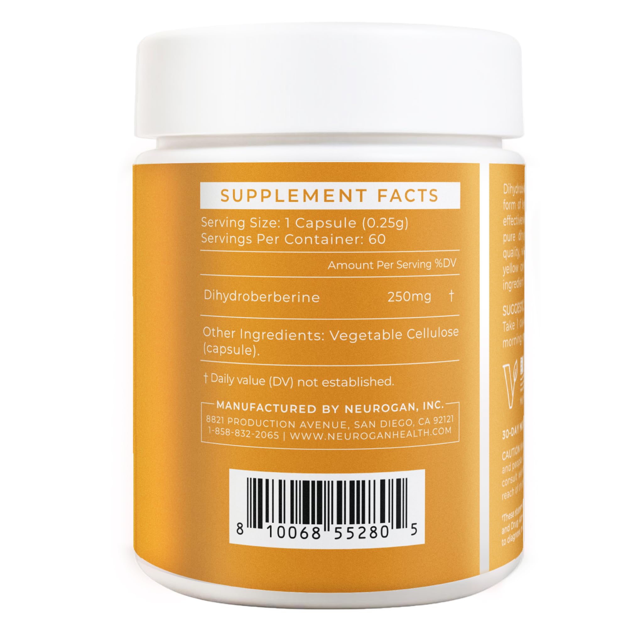 Neurogan DHB - capsules sur planche, utilisation facile matin et soir.