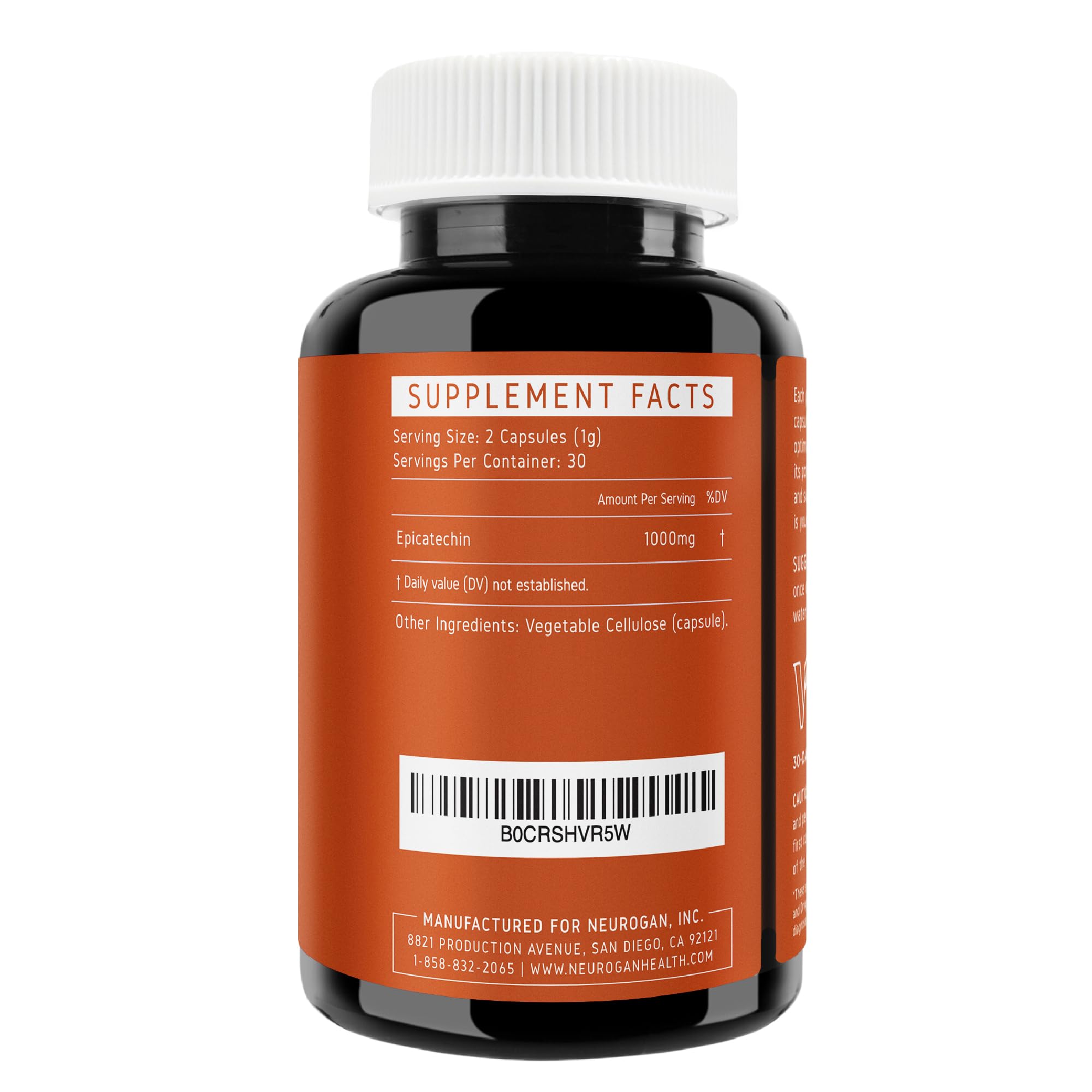 Capsules Epicatechine Neurogan 1000 mg par portion pour endurance.