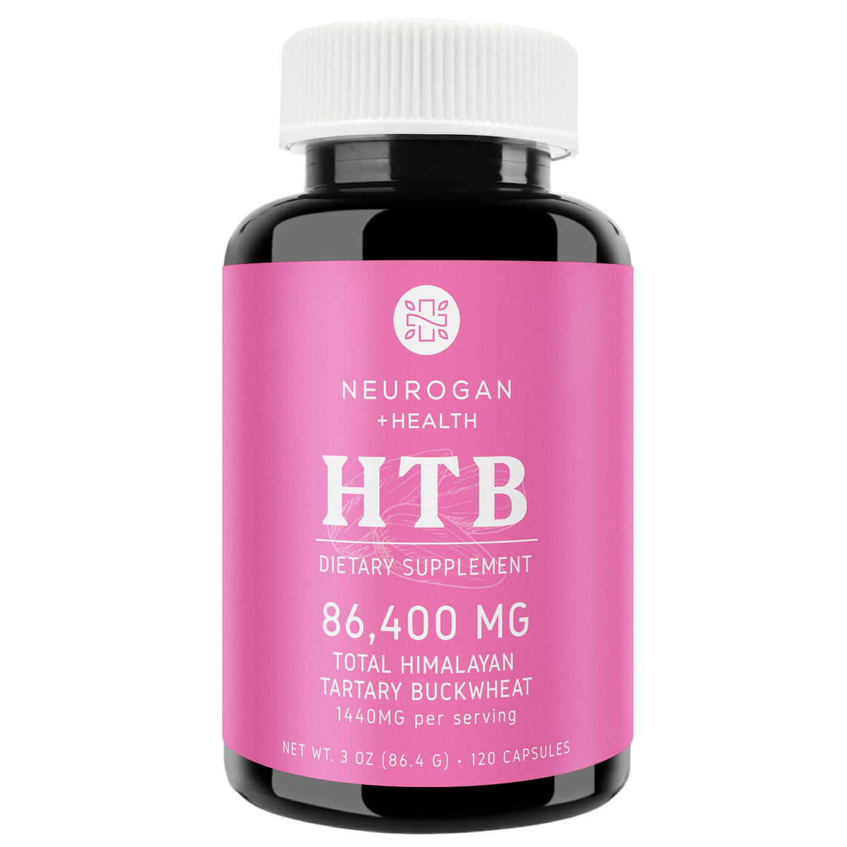 Capsules Neurogan HTB dans une bouteille, pratique pour une routine quotidienne.