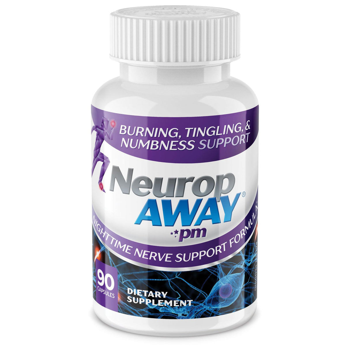 NeuropAWAY: boîte-capsules pour le soutien nerveux quotidien.